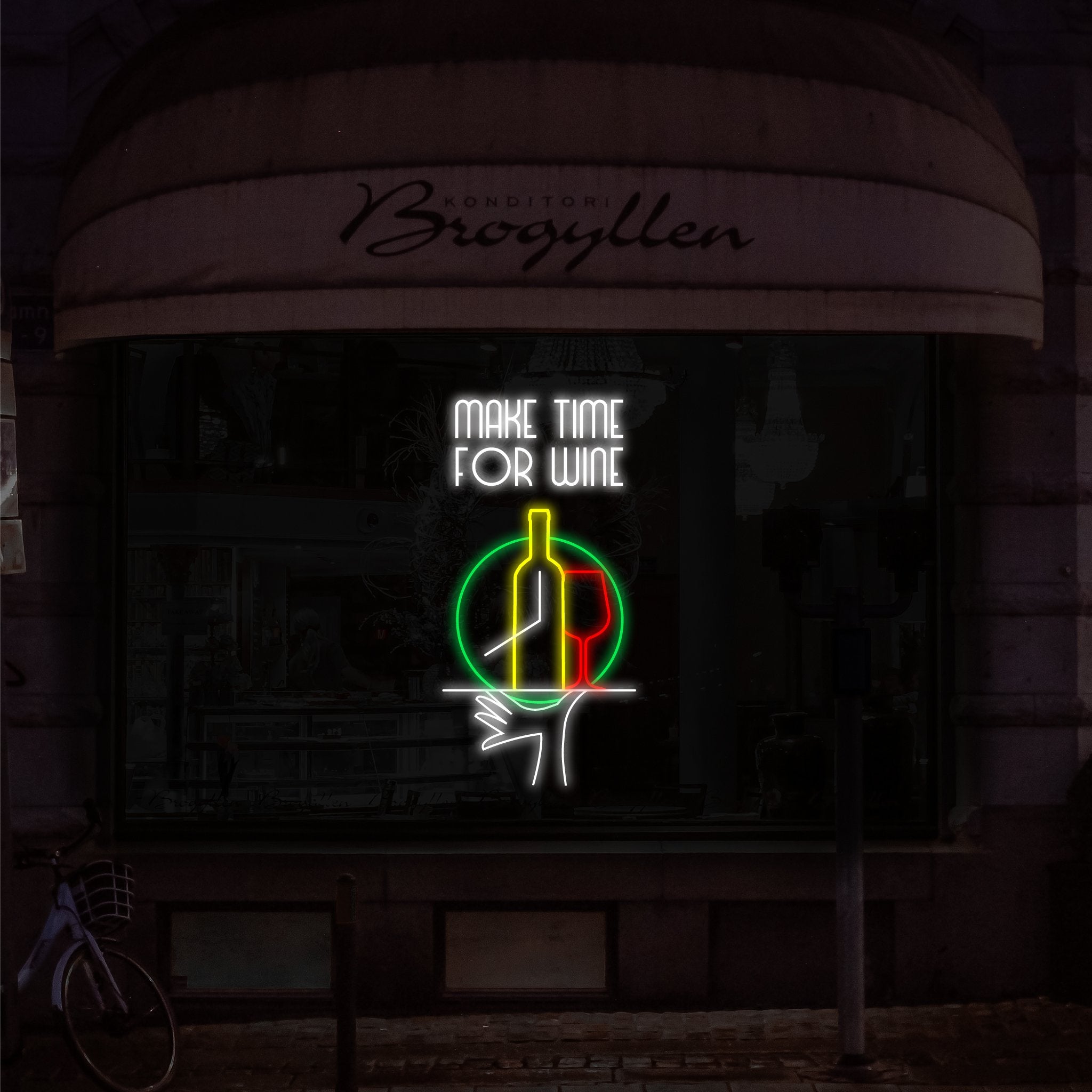 Make Time For Wine Led Neon Sign | Shineneon