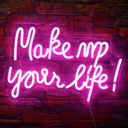 Make Up Your Life Led Neon Sign Beauty Studio Inspiration | Shineneon