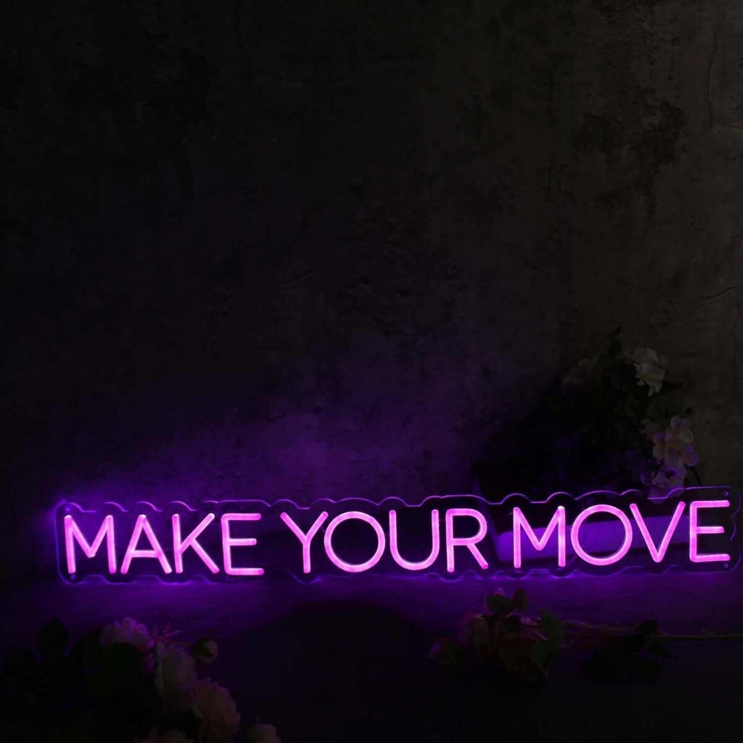 Make Your Move Purple Led Neon Sign - Shineneon