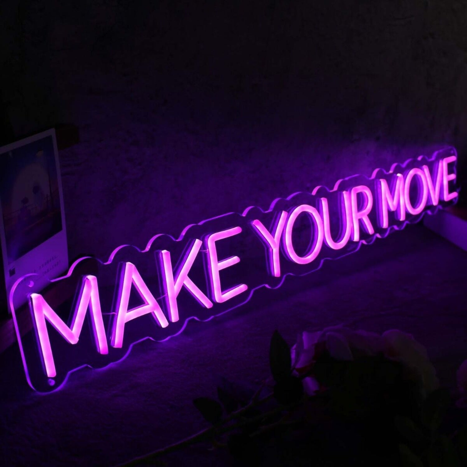 Make Your Move Purple Led Neon Sign - Shineneon