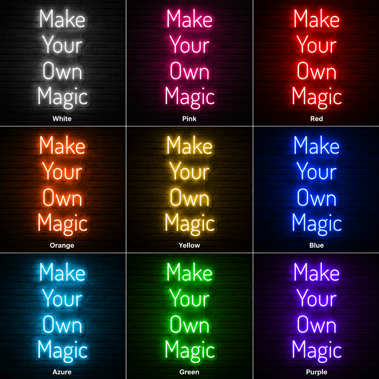 Make Your Own Magic Are Wall Decor LED Neon Sign - Shineneon