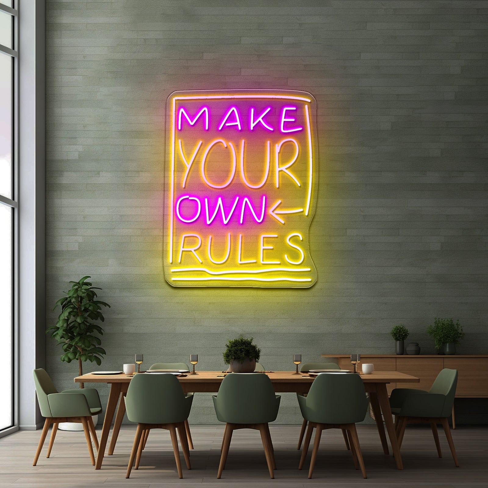 Make Your Own Rules Neon Signs For Business - Shineneon