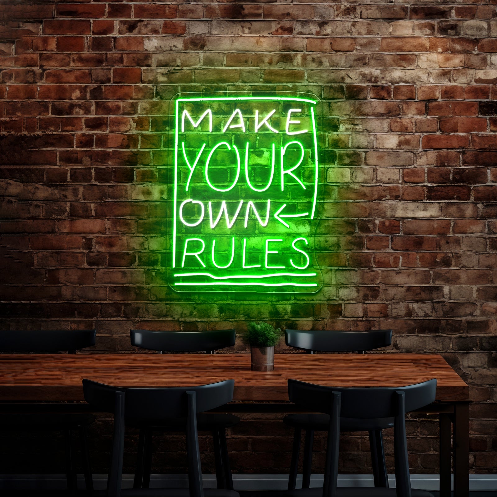 Make Your Own Rules Neon Signs For Business - Shineneon