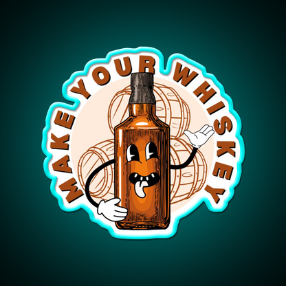 Make Your Whiskey Drink Bar Led Neon Sign Rgb Color