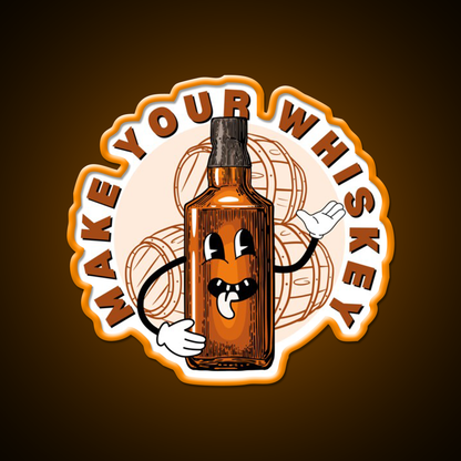 Make Your Whiskey Drink Bar Led Neon Sign Rgb Color