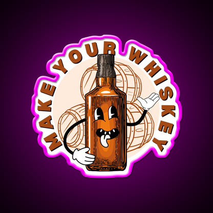 Make Your Whiskey Drink Bar Led Neon Sign Rgb Color