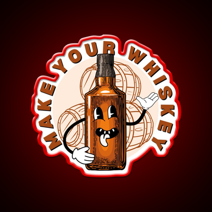 Make Your Whiskey Drink Bar Led Neon Sign Rgb Color