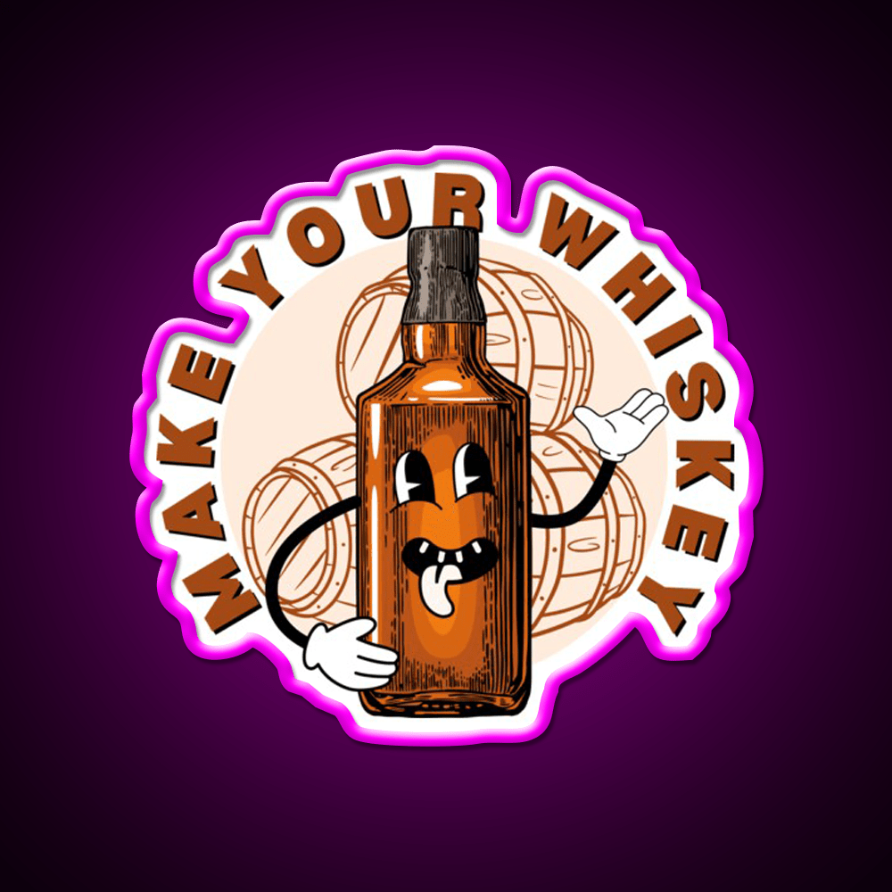 Make Your Whiskey Drink Bar Led Neon Sign Rgb Color - Shineneon