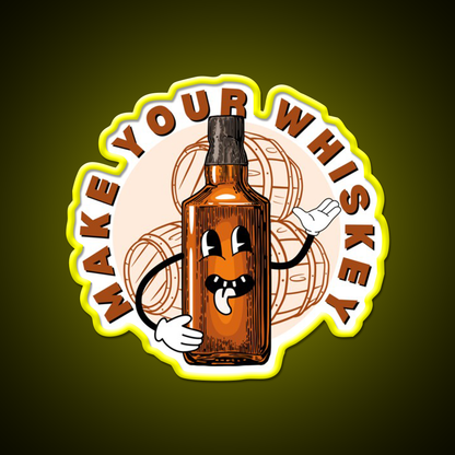 Make Your Whiskey Drink Bar Led Neon Sign Rgb Color