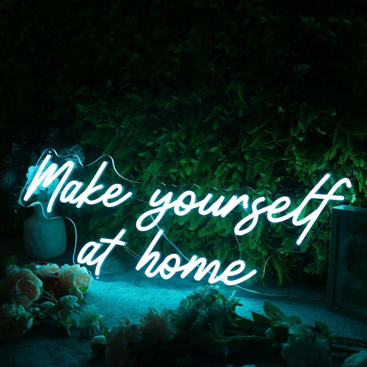 Make Yourself At Home Blue Led Neon Sign - Shineneon
