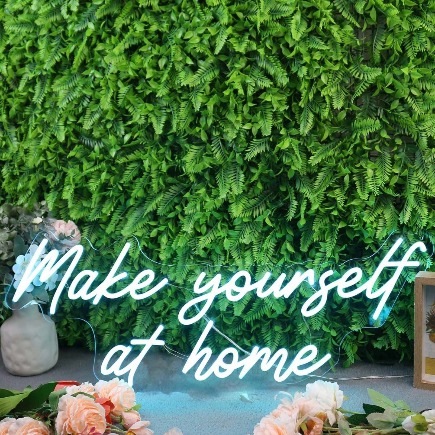 Make Yourself At Home Blue Led Neon Sign - Shineneon