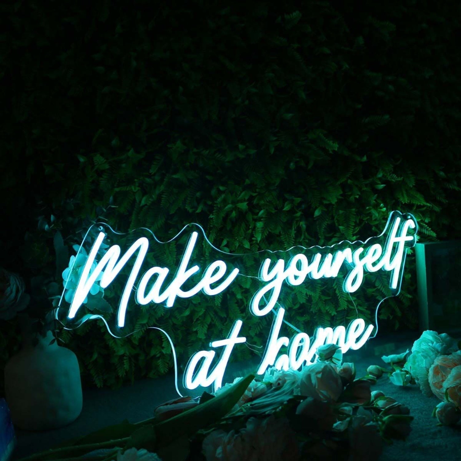 Make Yourself At Home Blue Led Neon Sign - Shineneon