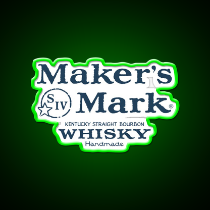 Makers Mark Bourbon Navy Whiskey Drink Bar Led Neon Sign Rgb Color