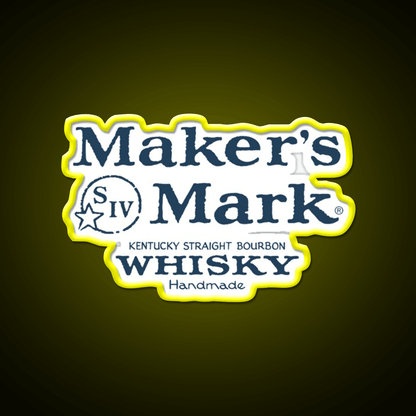 Makers Mark Bourbon Navy Whiskey Drink Bar Led Neon Sign Rgb Color - Shineneon