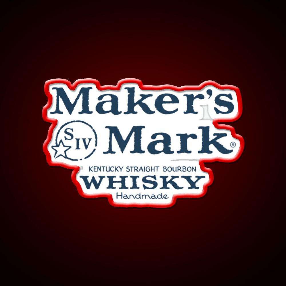 Makers Mark Bourbon Navy Whiskey Drink Bar Led Neon Sign Rgb Color - Shineneon