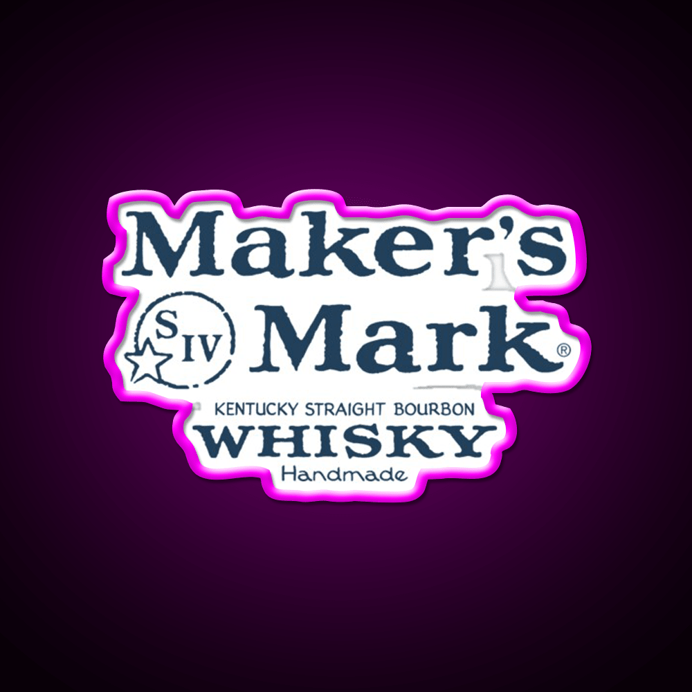 Makers Mark Bourbon Navy Whiskey Drink Bar Led Neon Sign Rgb Color - Shineneon
