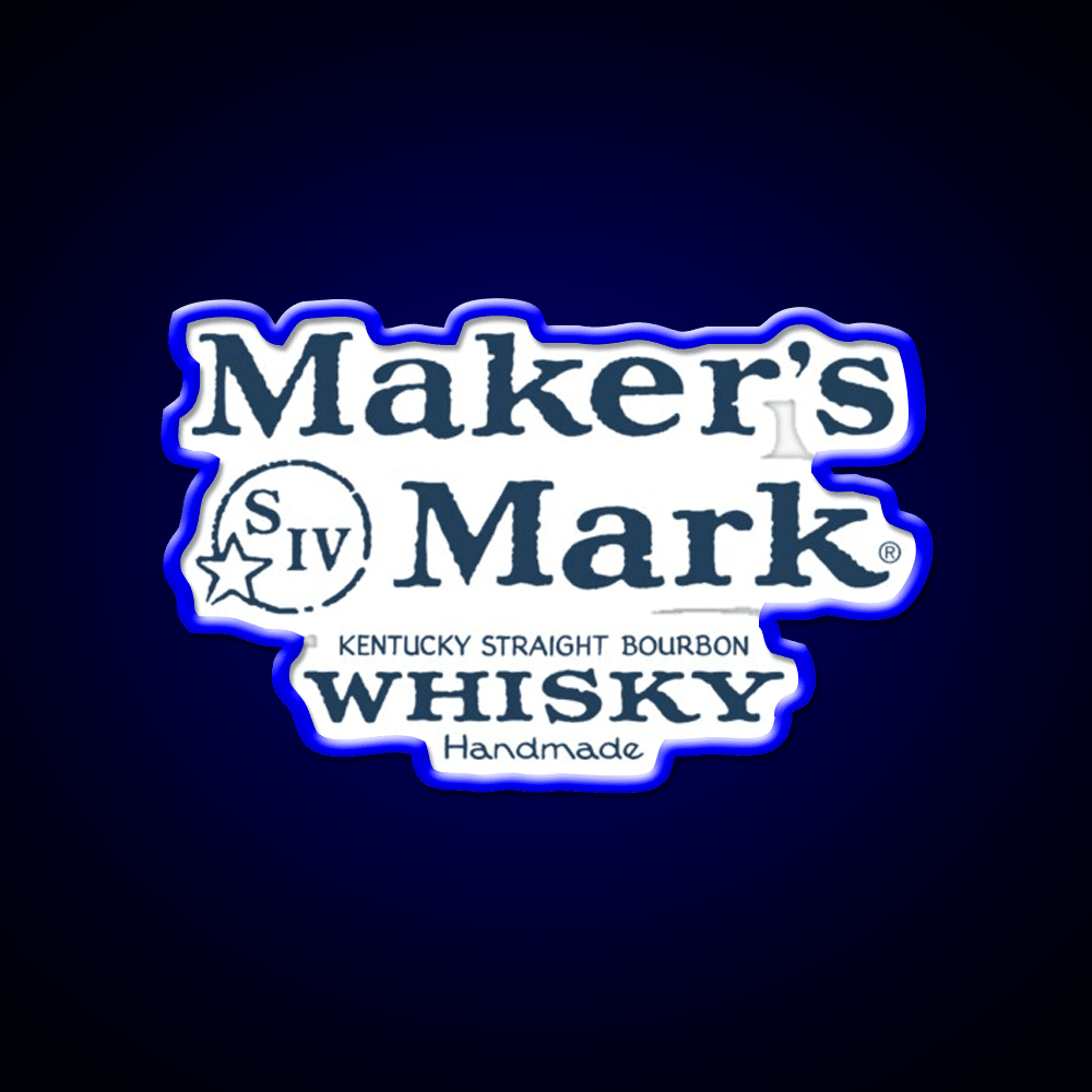 Makers Mark Bourbon Navy Whiskey Drink Bar Led Neon Sign Rgb Color - Shineneon