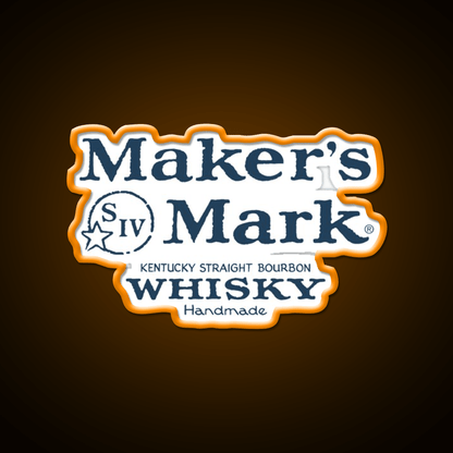 Makers Mark Bourbon Navy Whiskey Drink Bar Led Neon Sign Rgb Color - Shineneon