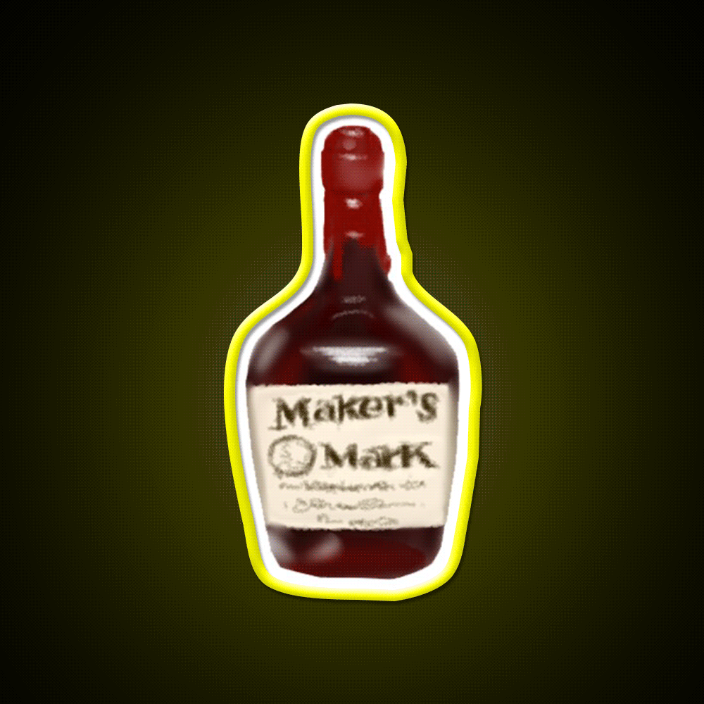 Makers Mark Whiskey Drink Bar Led Neon Sign Rgb Color
