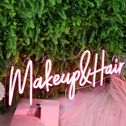 Makeup And Hair Red Led Neon Sign - Shineneon