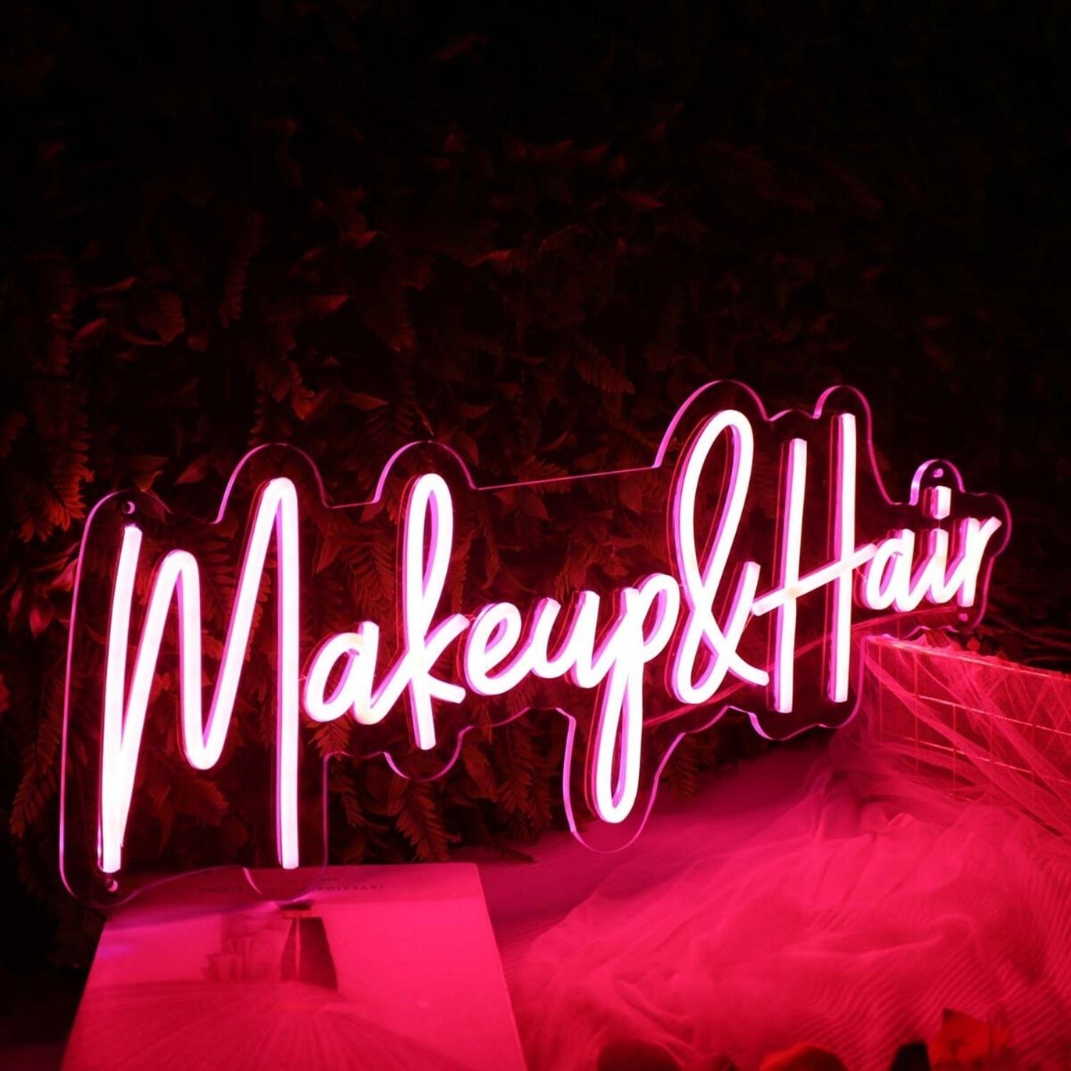 Makeup And Hair Red Led Neon Sign - Shineneon