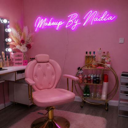 Makeup By Nadia LED Neon Sign Home Wall Art - 03 Real Lifestyle Scene