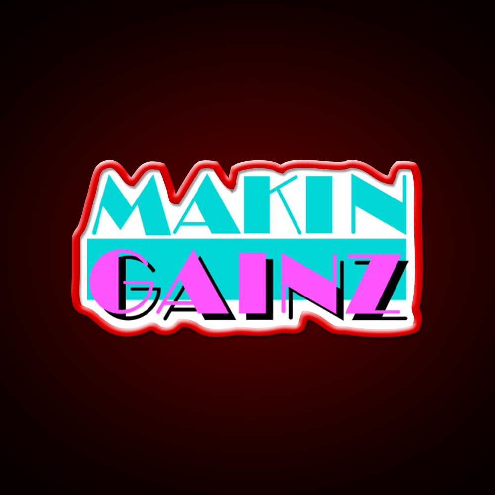 Makin Gainz Gym Fitness Led Neon Sign Rgb Color - LED neon sign view 10