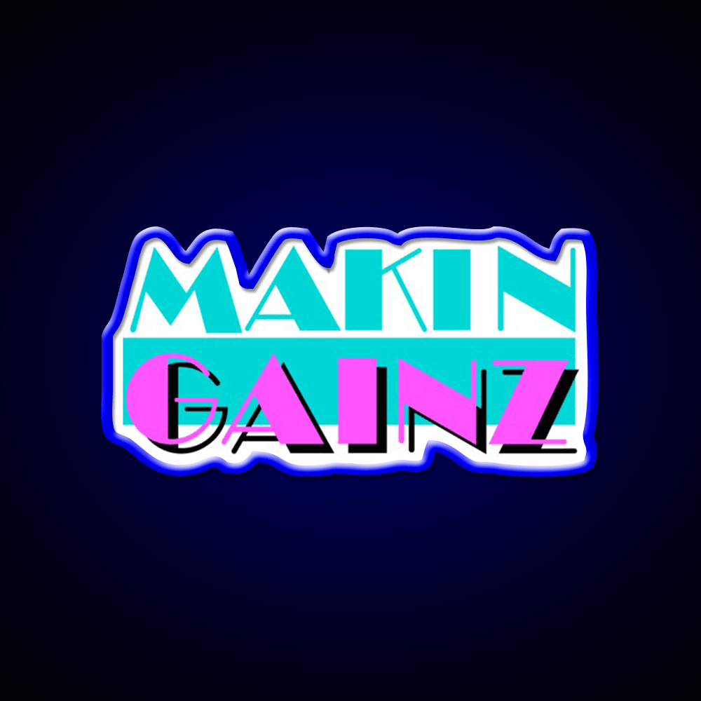 Makin Gainz Gym Fitness Led Neon Sign Rgb Color - Shineneon