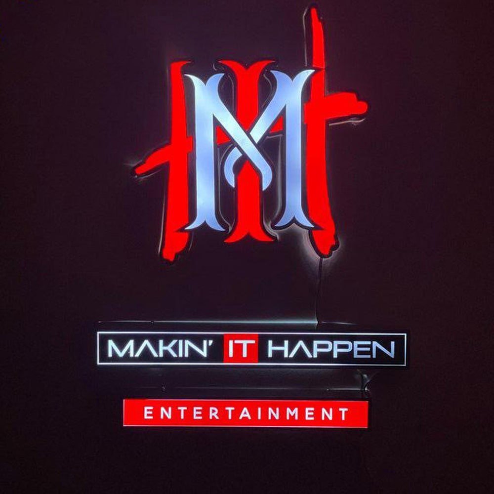 Makin It Happen With Logo 3D Frontlit Letters Metal Led Sign