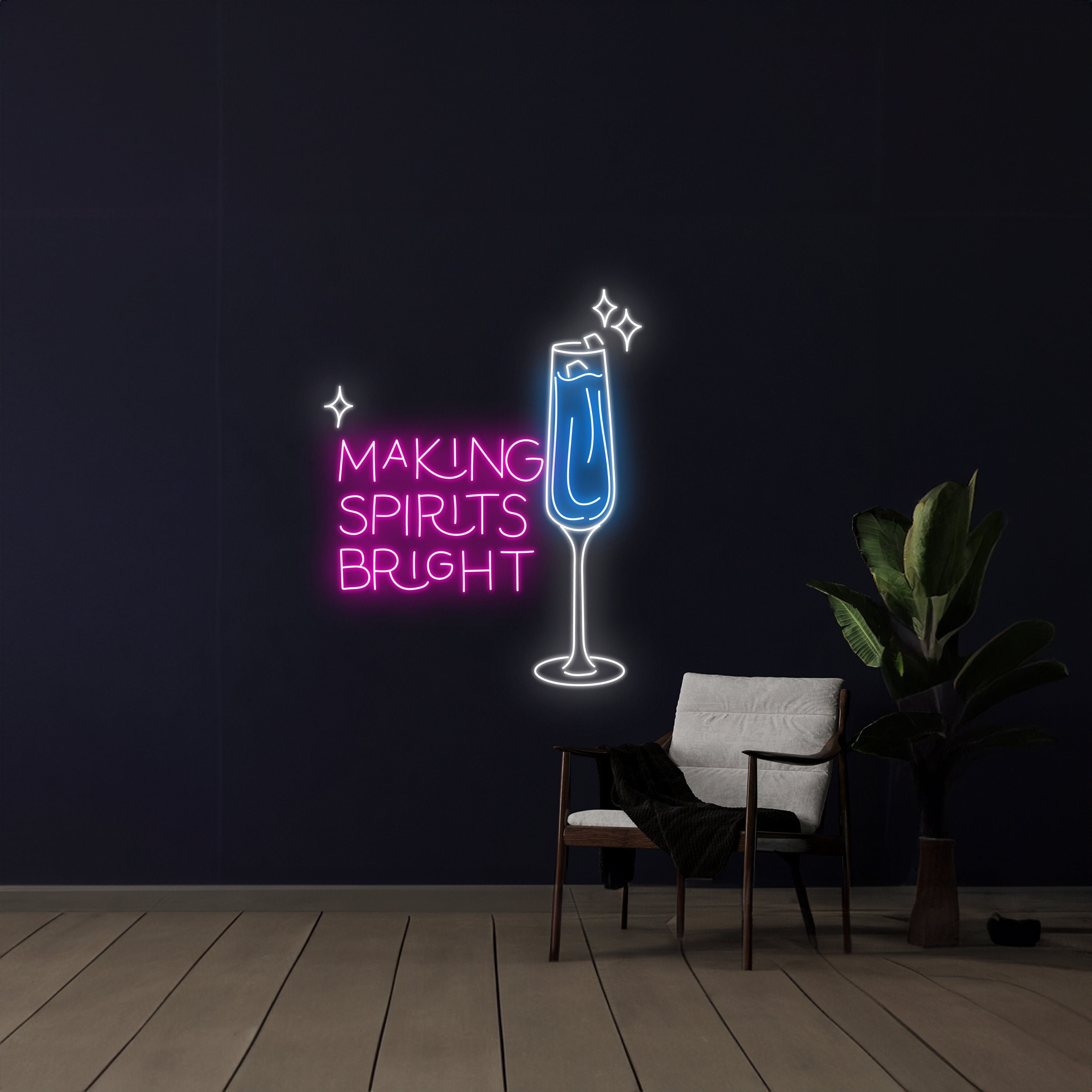 Making Spirits Bright Led Sign | Shineneon