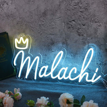 Malachi Blue Led Neon Sign - Shineneon