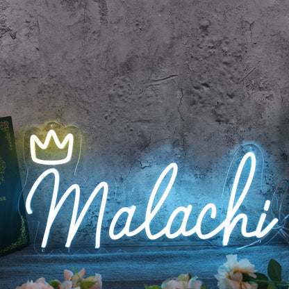 Malachi Blue Led Neon Sign - Shineneon