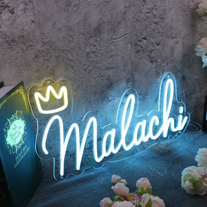 Malachi Blue Led Neon Sign - Shineneon
