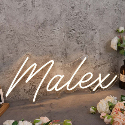 Malex Yellow Led Neon Sign - Shineneon