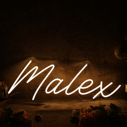 Malex Yellow Led Neon Sign - Shineneon