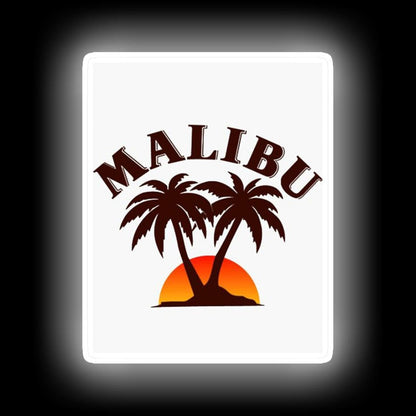 Malibu Alcohol Poster Neon Sign