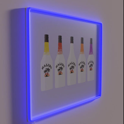 Malibu Flavors Rgb Led Neon Sign - LED neon sign close-up detail