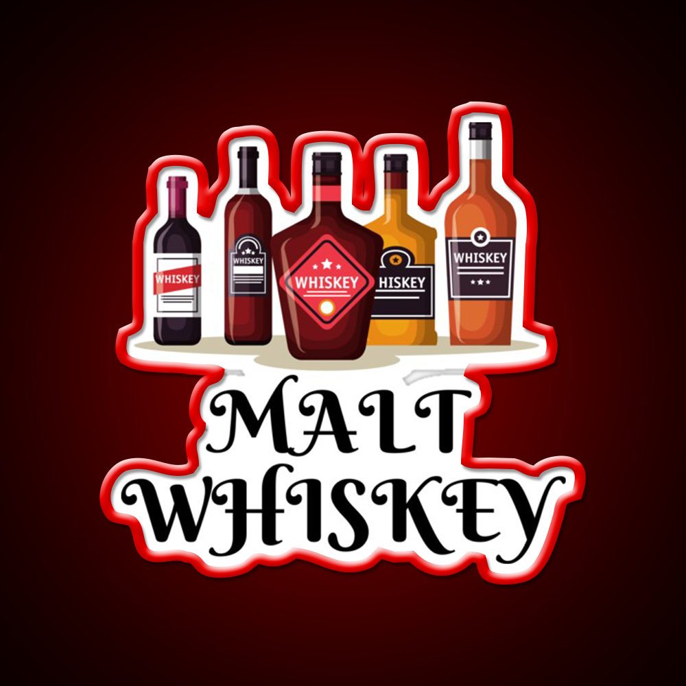 Malt Whiskey Drink Bar Led Neon Sign Rgb Color