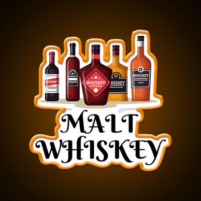 Malt Whiskey Drink Bar Led Neon Sign Rgb Color - Shineneon