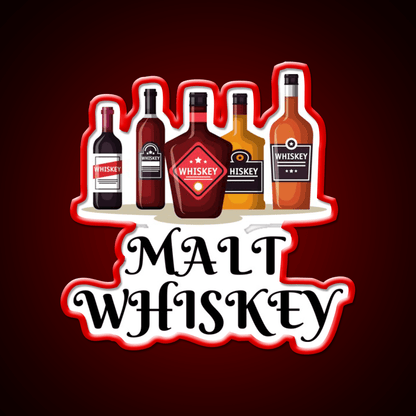 Malt Whiskey Drink Bar Led Neon Sign Rgb Color - Shineneon