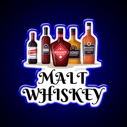 Malt Whiskey Drink Bar Led Neon Sign Rgb Color - Shineneon