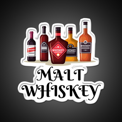 Malt Whiskey Drink Bar Led Neon Sign Rgb Color