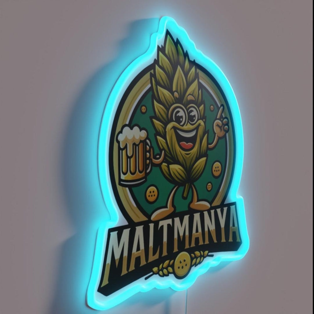 Maltmanya Black Rgb Led Neon Sign - LED neon sign close-up detail