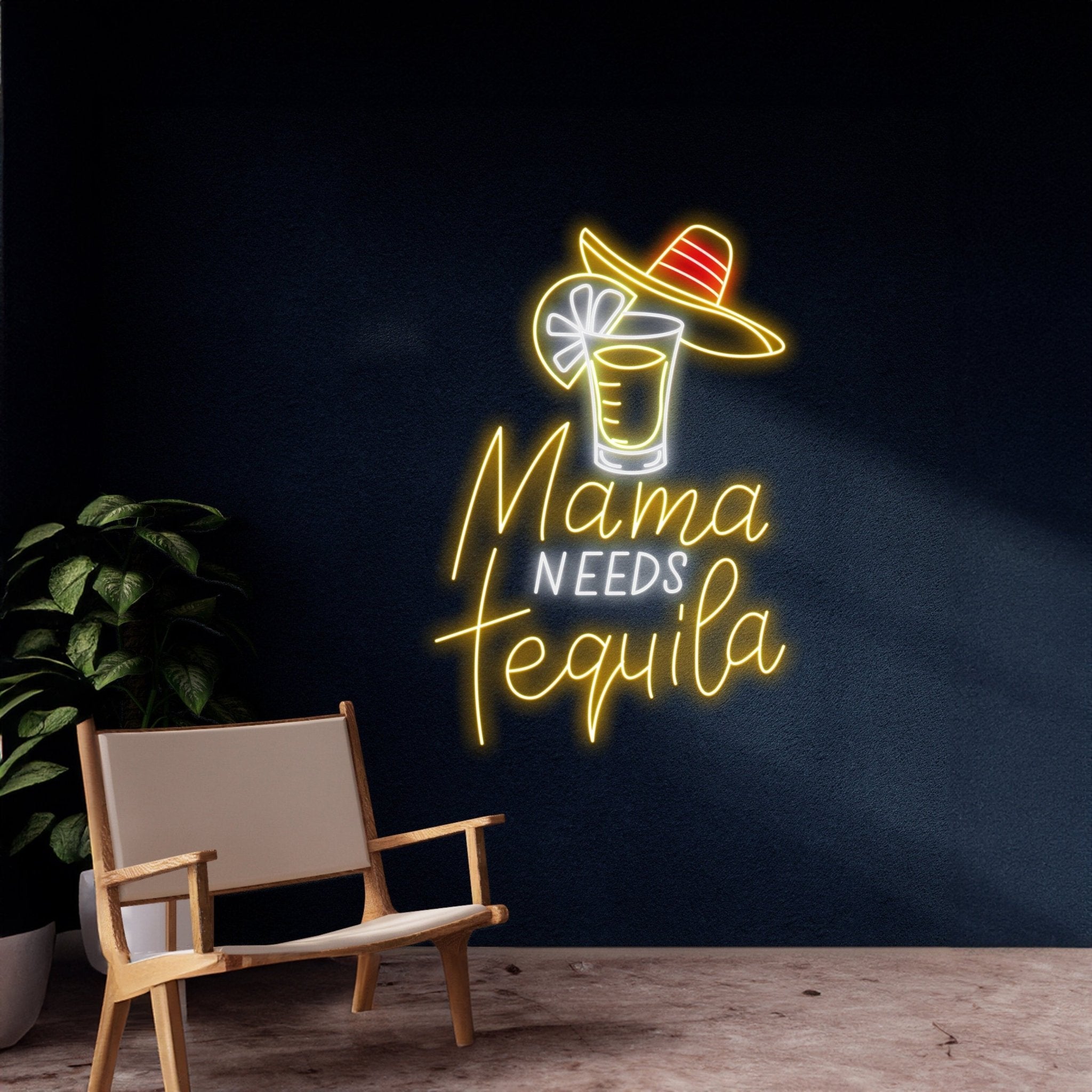 Mama Needs Tequila Neon Sign - Shineneon