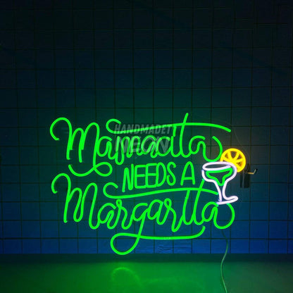 Mamacita Needs A Margarita Led Neon Sign Led Decor | Shineneon