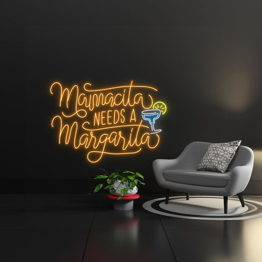 Mamacita Needs A Margarita Led Sign