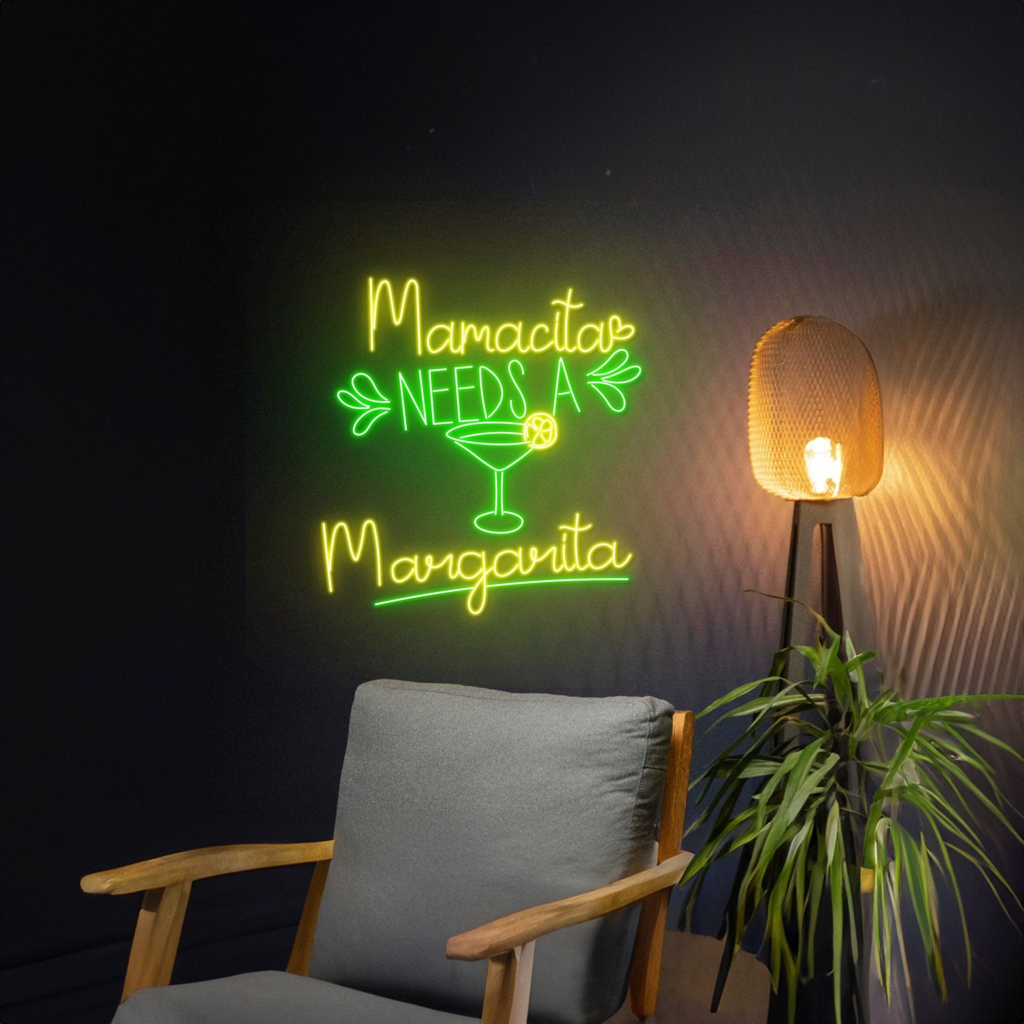 Mamacita Needs A Margarita Neon Sign Bar Pub Neon Light - Shineneon