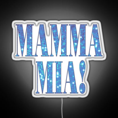 Mamma Mia Disco Rgb Led Neon Sign Pop Wall Art - Shineneon