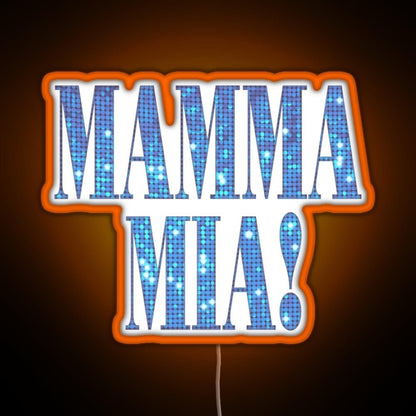 Mamma Mia Disco Rgb Led Neon Sign Pop Wall Art - Shineneon