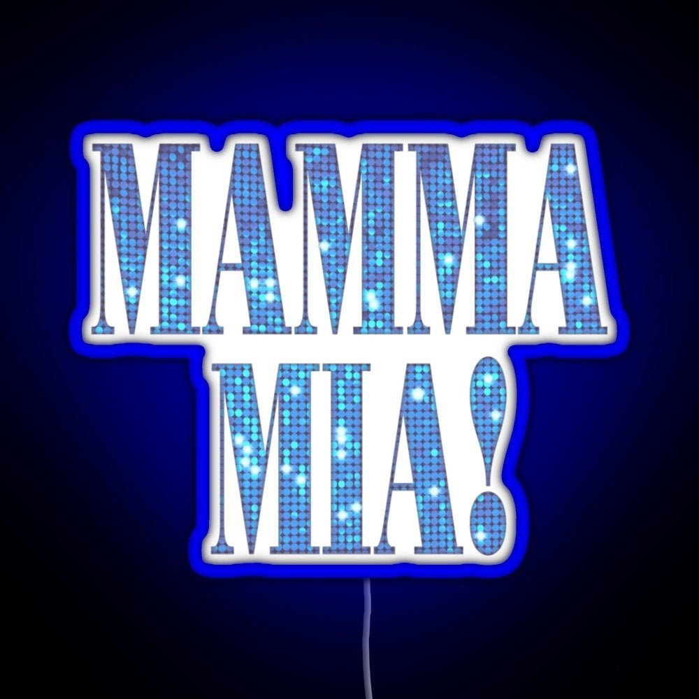 Mamma Mia Disco Rgb Led Neon Sign Pop Wall Art - Shineneon